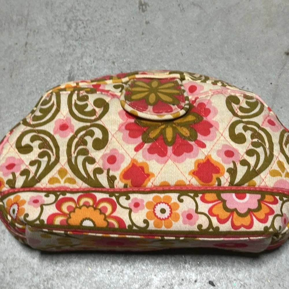 Vera Bradley Pocket Cosmetic Bag Folkloric Makeup Case Waterproof / Box‎ 21-1